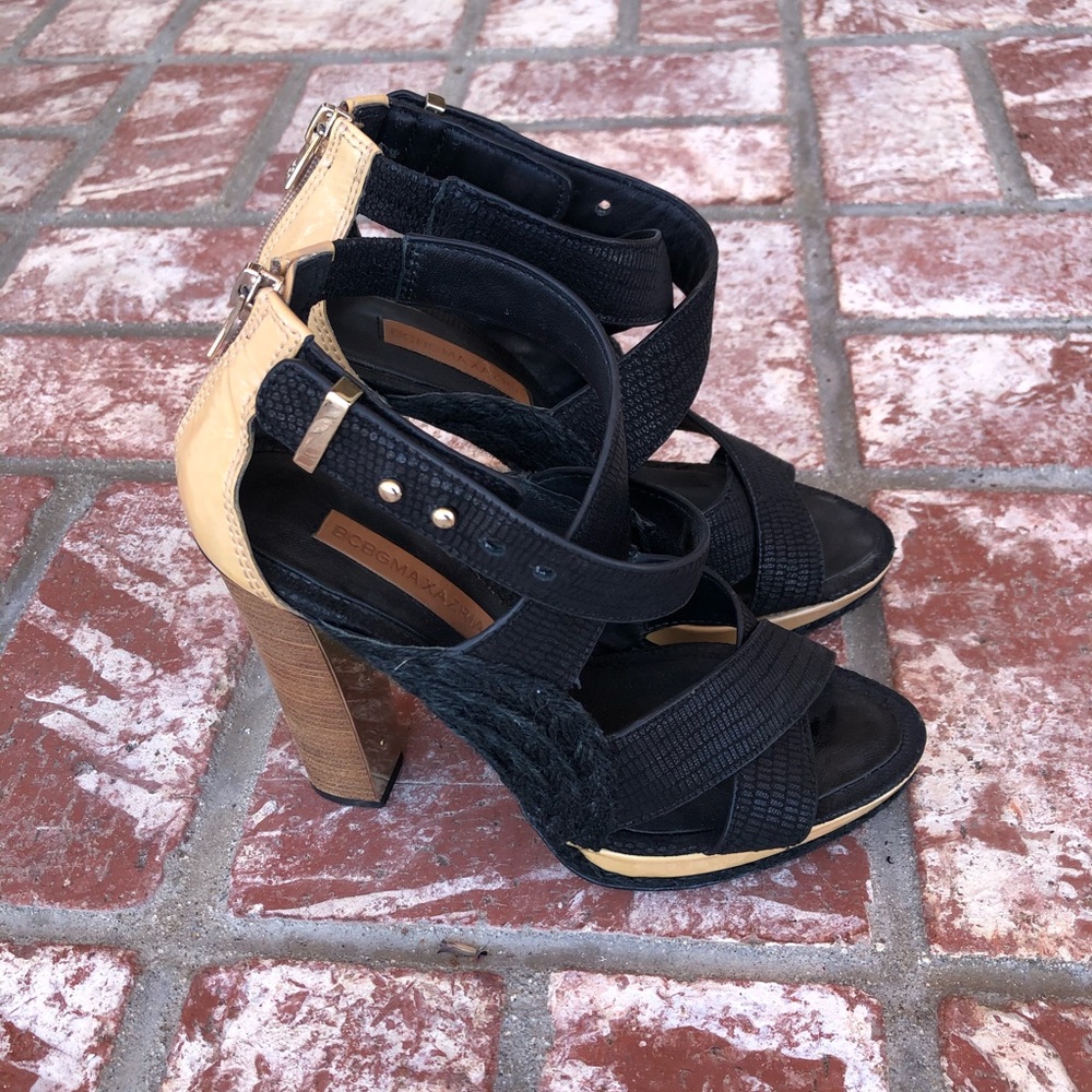 BCBG Maxazria Wooden Heel Pump